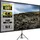 Leinwand Stativ HD Stativ Leinwand 160x95cm Projektionsleinwand Stativ höhenverstellbar ideal für Heimkino Tagungsraum Hochzeiten