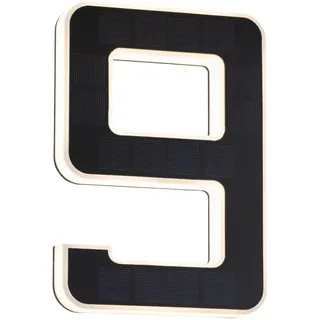 Paulmann 79850 Solar-Hausnummernleuchte 0.20W Warmweiß Schwarz