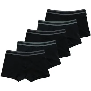 UP2FASHION Boxershorts Herren Boxershorts 5er-Set, Klassische Retropants aus 95% Baumwolle (5er-Pack) Bequeme & Moderne Unterwäsche für Männer schwarz M