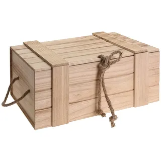 Meinposten Holzkiste Trudi 30 x 11 x 20,5 cm 11-tlg. braun