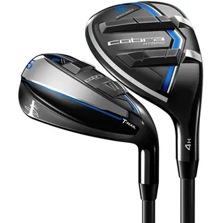 COBRA Herren T-Rail 2.0 Iron Combo Set Eisenset, Schwarz-Silber PVD Blau