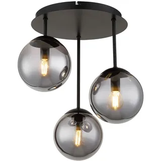 GLOBO HARMON 1 E14 Glas/Metall 34 x 40 cm schwarz