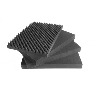 500mm x 350mm x 45mm - Rasterschaumstoff Würfelschaum Werkzeugkoffer Kamerakoffer Schaumstoff