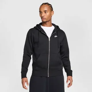 Nike Club Fleece Kapuzenjacke Herren Schwarz M