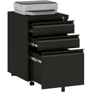 Vinsetto Rollcontainer 39 x 48 x 60 cm schwarz