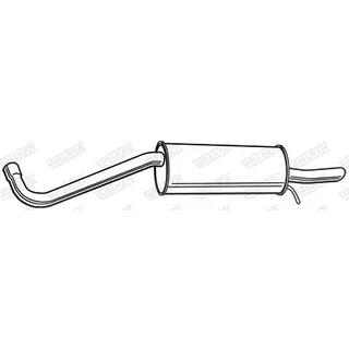 Walker Endschalldämpfer für VW 23366
