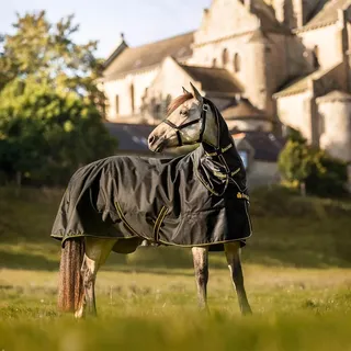 Bucas Irish Turnout Light Regendecke 50g 125 cm Schwarz/Gold