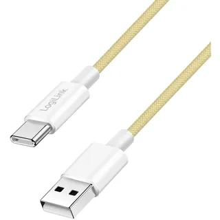 Logilink USB-C auf USB-A 1,5 m Gelb