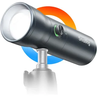 SMALLRIG RF10C RGB-LED-Taschenlampe für Fotografie, 7500mAh Gemustertes Umgebungslicht aus Aluminiumlegierung, 4-farbiges Fülllicht mit 20 Gemusterten Lichtfiltern, für Fotos, Inhaltserstellung - 4634