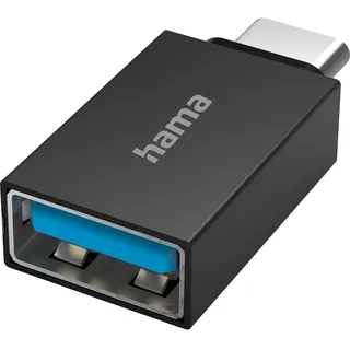 Hama USB-OTG-Adapter USB-C-Stecker - USB-Buchse USB 3.2 Gen 1 Schwarz