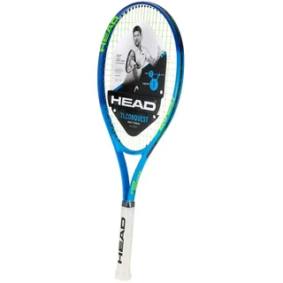 HEAD Ti. Conquest Tennisschläger – vorbespannter Kopf, leichte Balance, 68,6 cm Schläger – 11,4 cm Griff, Blau