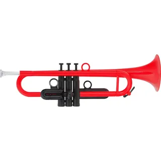 Classic Cantabile PTP-10RD MardiBrass Kunststoff Bb-Trompete - ABS-Korpus - 450 g leicht - wetterfestes Blasinstrument - inkl. Hülle, 2 Mundstücke, 2 Wechselventile - 129 mm Schallbecher - Rot