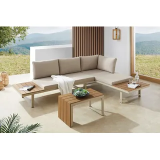 Riess-Ambiente Ibiza Modular Lounge Set 3-tlg. Champagner Greige