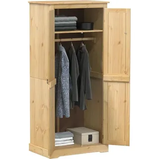 vidaXL Kleiderschrank 76x50x170 cm Massivholz Kiefer