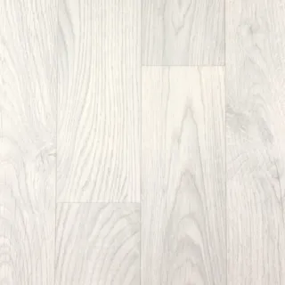 Primaflor CV-Bodenbelag TURIN | Eiche Weiß 090S | 2,00m x 0,50m | PVC Boden mit Schaumrücken, | Meterware