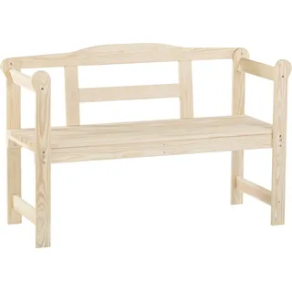 iWerk Holzbank 118 x 43,6 x 73,5 cm Braun