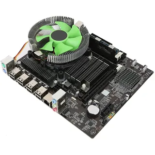 Desktop-Computer-Motherboard-Kit, X58-Motherboard + X5650CPU + 8G-Speichermodul + Kühlkörper-Kit, Kühlkörper mit Luftvolumen, Geeignet für Xeon X5650 CPU
