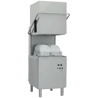 EURAST - Industriegeschirrspüler 50x50 doppelwand mit vakuumpumpe und seifenspender - 640x740x1530 mm - 9600 W 400/3V - 46DD1083