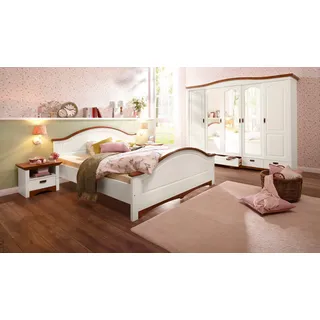 Home Affaire Schlafzimmer-Set »"Konrad", komplettes Schlafzimmer mit großem Schrank«, (Set, 4 tlg., Kleiderschrank, Bett 180200 cm und 2 Nachttischen