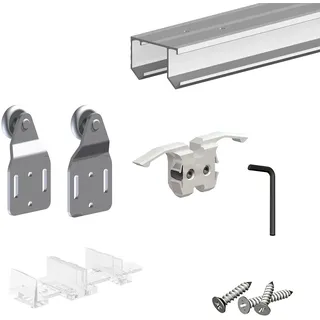 SLID'UP BY MANTION Schiebetürbeschlag SLID'UP 110 grau/silber