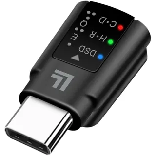 Logilink DAC Audio-Adapter mit EQ, USB-C (Stecker) zu 3,5mm (Buchse), z.B. um Kopfhörer 3,5mm Stecker an Handys anzuschließen