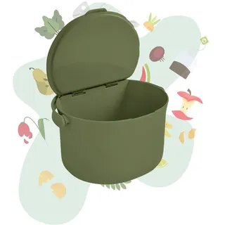 Skaza Exceeding Expectations Behälter für Küchenabfälle, formschöner Komposteimer, olive