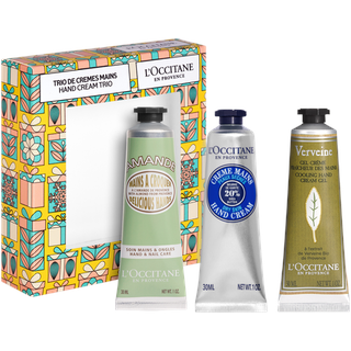 L'Occitane Handcreme-Trio Klassik Xmas 23 = Shea Handcreme 30 ml + Mandel Handcreme 30 ml + Verbene Handcreme 30 ml - 3 Artikel im Set