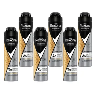 6x Rexona Men Maximum Protection Anti-Transpirant Spray Sport Defence mit zuverlässigem Schutz gegen starkes Schwitzen und Körpergeruch 150 ml (6er Pack)