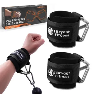 J Bryant Neopren gepolsterte Handgelenkgurte mit verstellbarem dreieckigem Klettverschluss und sicherem Manschettendesign für Kabelmaschinen Workouts Krafttraining
