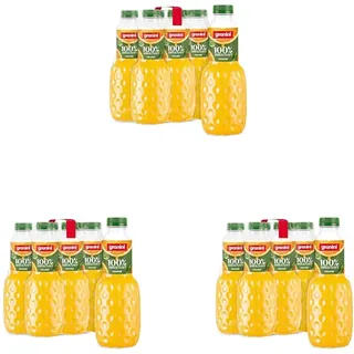 granini Trinkgenuss Direkt-Frucht-Saft, 100% Direktsaft Orange (6 x 1 l), 100% Fruchtgehalt, Orangensaft aus Direktsaft, ideal für Saftschorle, natürlich, vegan, mit Pfand (Packung mit 3)