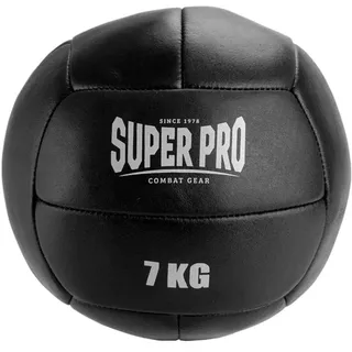 Super Pro Medizinball Super Pro Medizin Ball Leder schwarz 7 kg