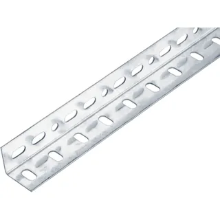 GAH Alberts Alberts Winkelprofil sendzimirverzinkt | gelocht | 1000 x 35 x 35 mm, verzinkt, Conceptor® stabiler Stahlwinkel, Eckprofil