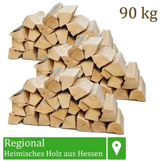 Flameup Kaminholz Brennholz Kaminholz Holz 5-500kg Ofen Kamin Kaminofen Buche 25 cm, 90 kg beige