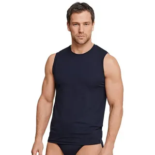 Schiesser Tanktop Tank-Top Long Life Soft (perfekte Passform) Unterwäsche blauschwarz blau 5
