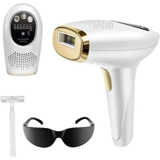 IPL Laser Hair Removal Device, 3-in-1 Hair Removal Device, Painless Hair Remover for Women and Men, 999,900 Flashes, 9 Levels and Maximum 15J