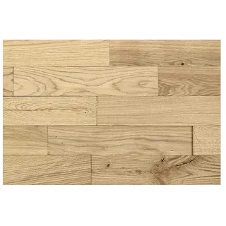 Wodewa Holzriemchen 400 Eiche rustikal  (400 x 80 mm, Stärke: 2 mm - 6 mm, Unbehandelt, Selbsklebend)