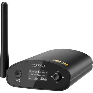 1Mii DS500 HiFi Bluetooth 5.3 Empfänger für Stereoanlage, LDAC und aptX HD | Bluetooth Audio-Adapter mit DAC, OLED und EQ; RCA, Optisch und Koaxial für Verstärker und Aktivlautsprecher