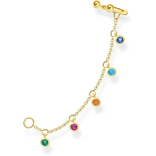 Thomas Sabo Ohrklemme bunte Steine gold vergoldetes Silber EC0025-488-7