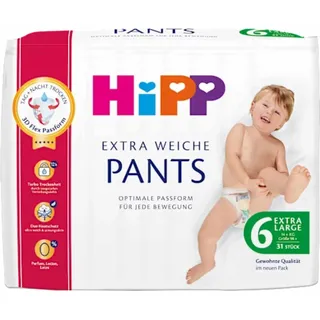 HiPP Babysanft Pants XL Gr.6 14+ KG Größe 98 31er Packung