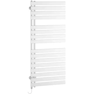 Kermi Credo Half flat 600 x 1000 mm Badheizkörper 37 W weiß Mittelventil