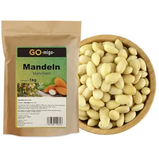 1kg Mandeln blanchiert ganz Mandel Mandelkerne geschält Premium Qualität