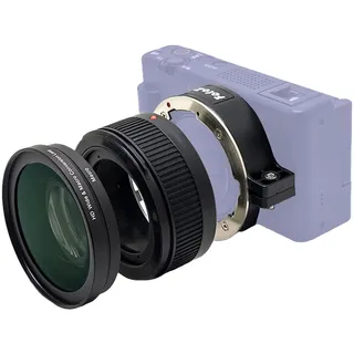 FotoZ 49 mm 0,75-faches Weitwinkelobjektiv, für Sony Vlogcam ZV-1 II Zubehör, 2-in-1 HD-Weitwinkel- und Makro-Umwandlungsobjektiv mit Verlängerungsrohr, Bajonett-Objektivadapter