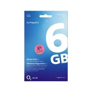 O2 Prepaid S Standard 04 23 Prepaid-Karte ohne Vertragsbindung