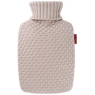 Hugo Frosch Wärmflasche 1,8l mit Bio-Strickbezug Sand