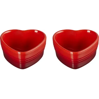 Le Creuset Herzförmchen 300 ml Kirschrot