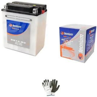 KOMPATIBEL MIT Honda 750 XRV Africa Twin 1990 Batterie BEREITS EINSATZBEREIT TECNIUM JIS YB14-B2 BATTERIEN 14 Ampere SPEZIELL FÜR MOTORRÄDER Roller STARTMOTOR