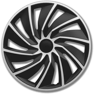 Petex Radkappe 17" Zoll Radzierblenden Satz Radblende schwarz/silber RBV55517