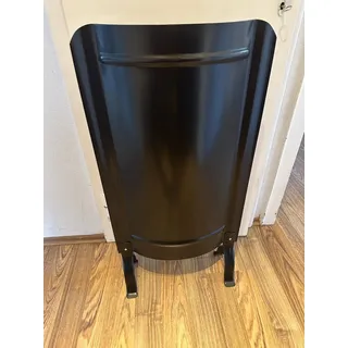 Ofenschirm Füßen schwarz Hitzeschild 91 x 46 cm schwarz modern glatt neues Model