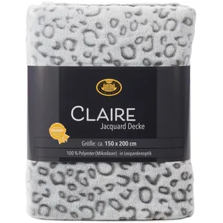 Gözze Decke Claire, anthrazit (BL 150x200 cm) - BL 150x200 cm