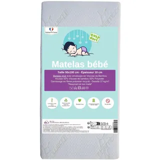 Babymatratze aus Bambus, für Bett 50 x 100 cm